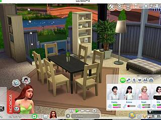 Sexy Asian Redhead Cheats with Newlywed in Intense Sims 4 Scene