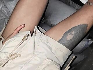 Masturbate our hairy pussies in secret hut!