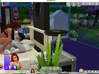 Sexy Asian Redhead Cheats with Newlywed in Intense Sims 4 Scene