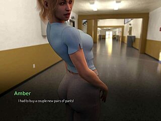 Bound Amber, sexy thicc blonde, takes it hard in wild roleplay action