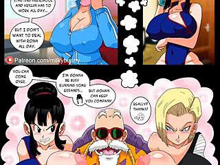 Hell yeah, Gohan dominates in this steamy porn comic!