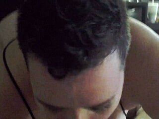 gf gives great blowjob to friend with short hair