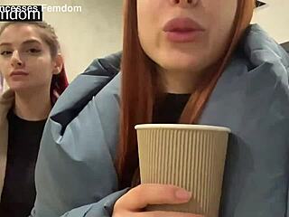 Public Humiliation Spitting by Petite Femdom Princesses