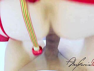 Mexican Milf Agah Ceci Gives Tight Ass As Christmas Gift But Gets Creampie