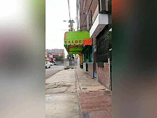 The fat latina milf shows her big tits for a job, then we fuck intensely in the hotel