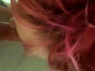 Lucy Amanita gives POV blowjob with pierced nipples.