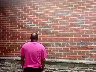 enjoy a private strip tease for free while faced backwards in 70 degree weather