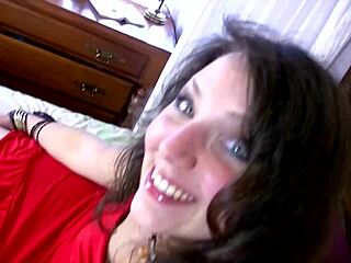 Nathalie vanadis takes big cock in shaved pussy.