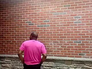 enjoy a private strip tease for free while faced backwards in 70 degree weather