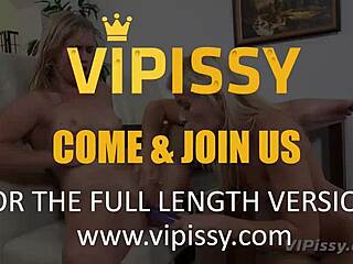 vipissy creamy blondes engage in extreme lesbian golden shower with toys.