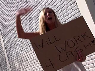 Blonde milf in heels sucks and bangs like a pro