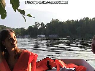 Ever seen three men and a pickup girl banging on a boat for cash?