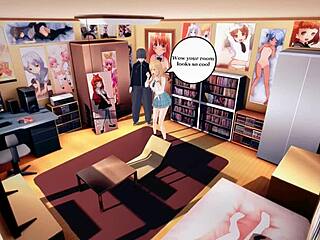 Ugly guy with huge cock drives blonde Marin wild