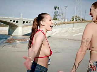 Public sex with piss in mouth