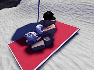 Perempuan Slut Roblox Ditangkap Dan Ditolak Gaya Anjing Di Pantai Awam