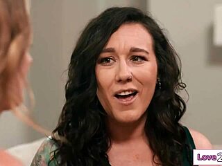 Small Tits Blonde Lesbian Licks Milf Neighbor’s Pussy.