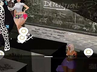 my big booty latina bitch twerks at party.