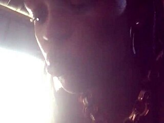 Eating with a black African lady