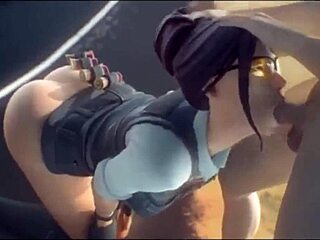 Fortnite Hot Latina Compilation with Big Tits and Anal