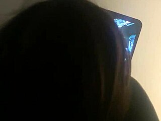 she gives a sloppy blowjob while getting face fucked