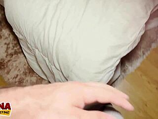 Skinny babe DEEP THROATS BWC in casting!