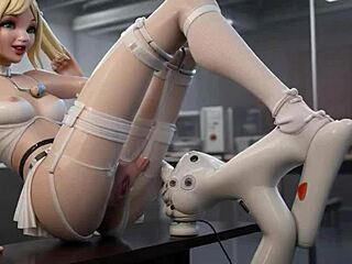 Bride explores quantum erotic potential at the wedding lab, curious?