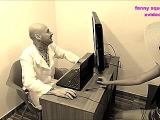 I saw the cleaning lady suck the docter during the consultaton