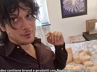 Hey, Italian Nemesi craves a huge cock to squirt hard at 9:50 with Tantaly doll!