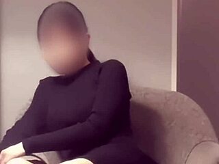 I shoot Japanese slender in red sexy shorts.