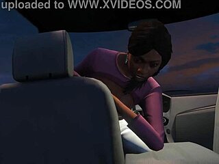 gta 5 - franklin gets a hooker service