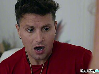 Blonde Teen 18+ Rides Trainer's Cock On Sofa