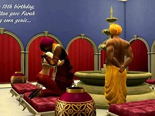 Sims 4 princess meets genie for wild action