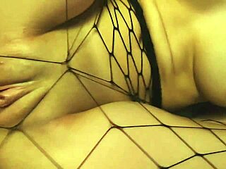 fit girl in black stockings at gym