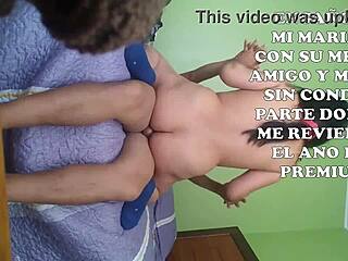 Wife cuckolds husband with best friend, gets fucked without condom, gives ass