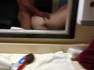 Big black cock penetrates white girl's ass in doggystyle anal sex