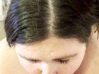 Sexy BBW Poppy Cohen Sucks Cock in POV. Her big tits and ass bounce wildly.