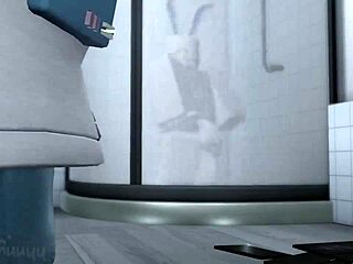 blue girl experiences intense sex and cumshot