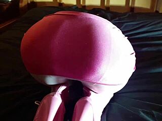 laura xxx model in sexy video with 8 inch pink platform heels and white pantyhose 😘