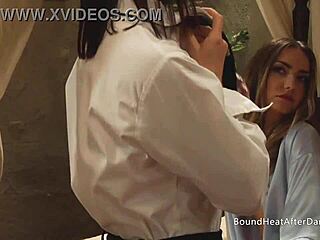 omg, busty lesbian slave fingered by dominant madame today