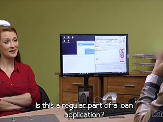 Hypnotizing Boobs Win Credit at Loan4k Interview