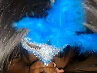 masked ebony sucked my cock and swallowed cum