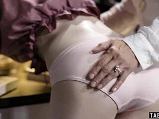 Teacher Commands Stepmom to Spank and Discipline Skinny Stepdaughter.