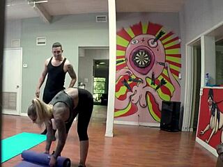 bruno makes his exercise trainer take big cock roughly