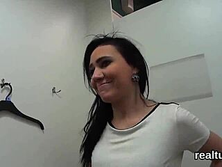 luscious czech chick gets seduced at the mall and pounded hard in steamy pov action