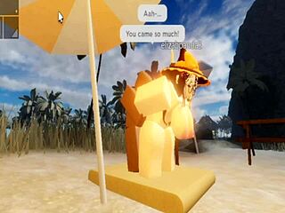 Elaina F pounds the Robloxian witch roughly