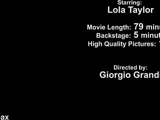 sperma party with lola taylor, swallowin’ 11 cumshots after double anal