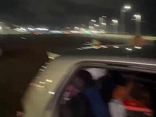 Young Latina and Blonde Teens Get Naughty on the Street