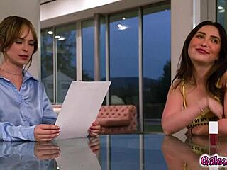 Bratty Jane Wilde gets spanked hard by sitter Lilly Bell for rule-breaking.