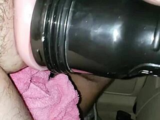 Black man with an amazing toy for his girlfriend's pleasure