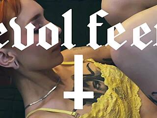 This bitch controls you with her pussy and feet! Suck her tits and lick her toes!